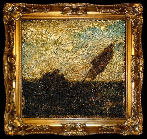 framed  Albert Pinkham Ryder The Waste of Waters is Their Field, ta009-2
